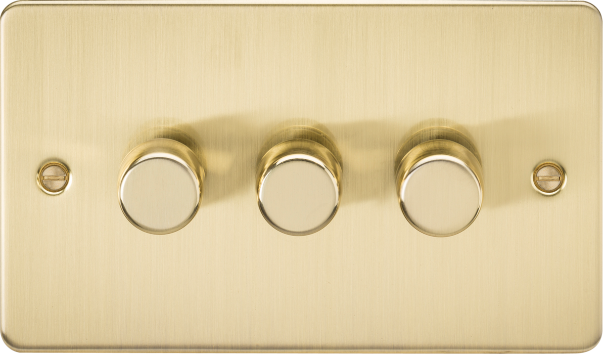 3G 2-way 10-200W (5-150W LED) Intelligent dimmer - Brushed Brass