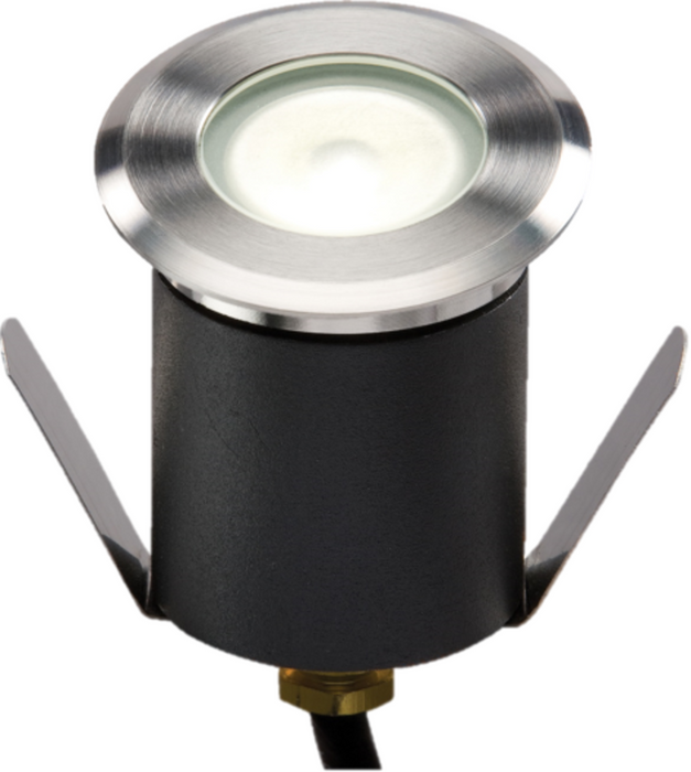 230V IP65 1.5W 4000K High Output LED White Mini Ground Light comes with cable. Non-Dimmable