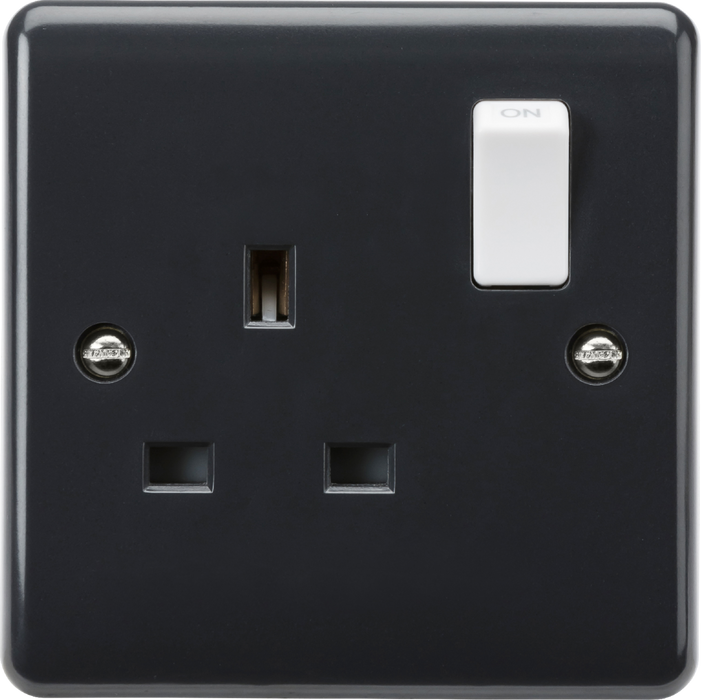13A 1G DP switched socket with white rocker [Part M compliant]