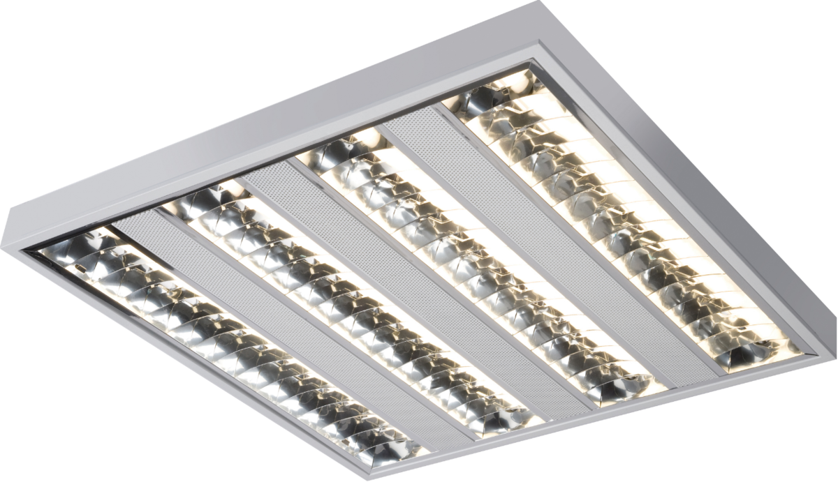 IP20 4x14W T5 Surface Mounted Fluorescent Fitting