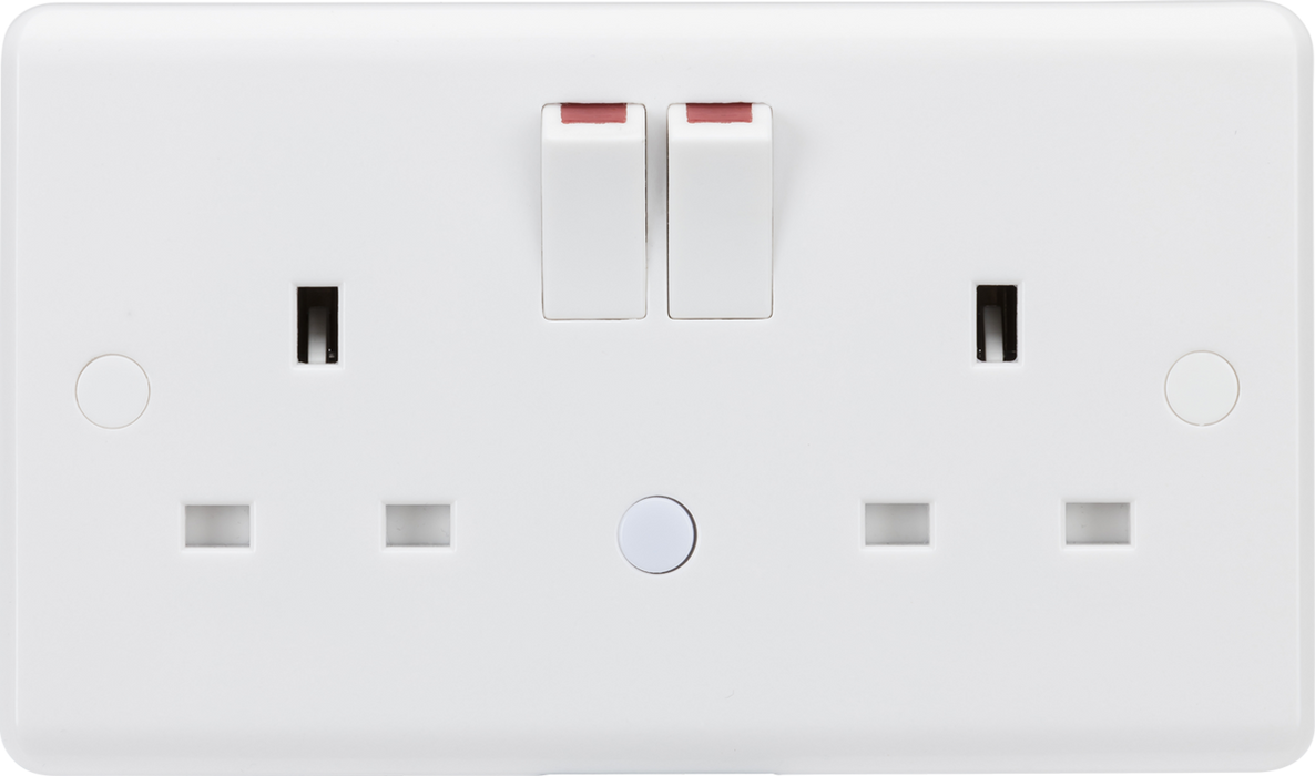 13A 2G DP switched socket with night light function
