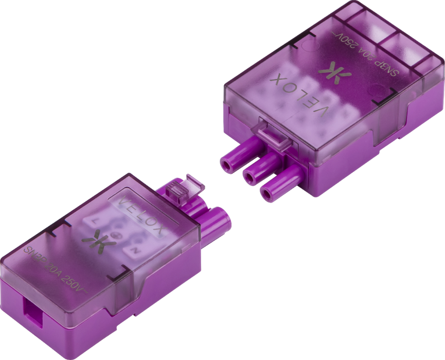 VELOX 20A 3-pin lighting connector