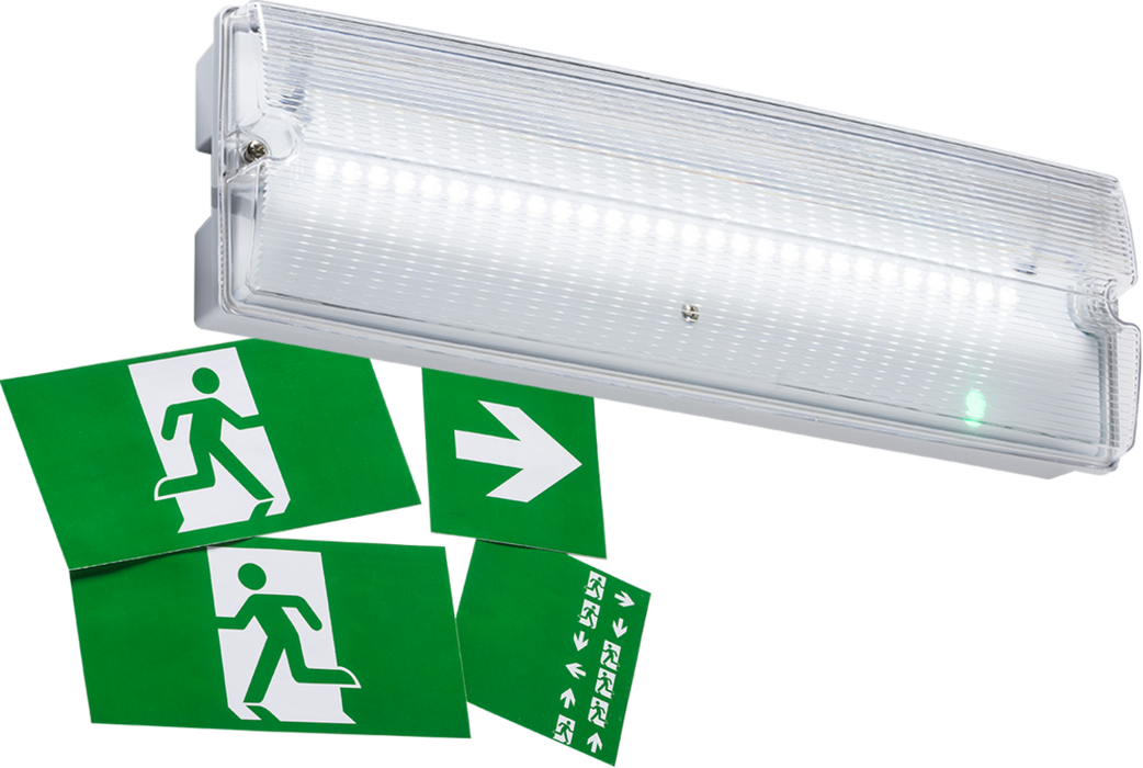 230V IP65 3W LED Emergency Bulkhead Maintained/Non- Maintained