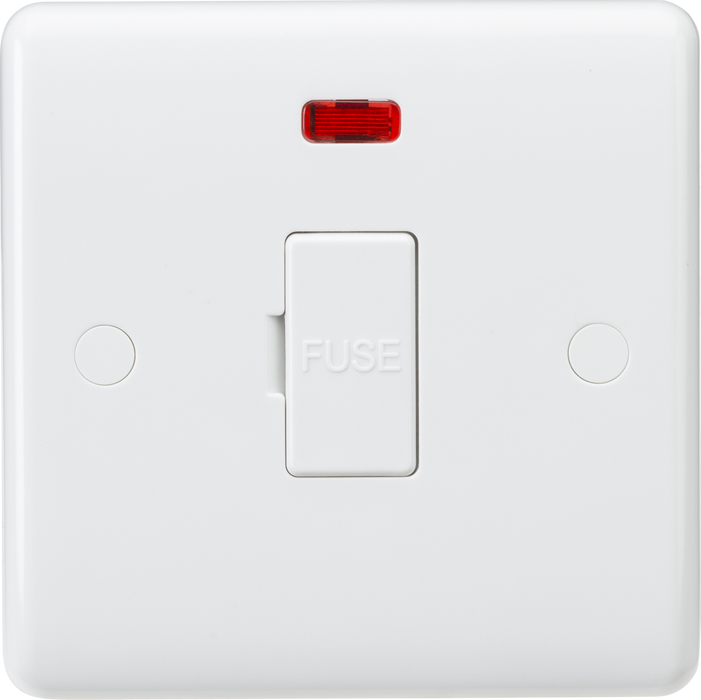 13A Fused Spur Unit with Neon and Flex Outlet from Base