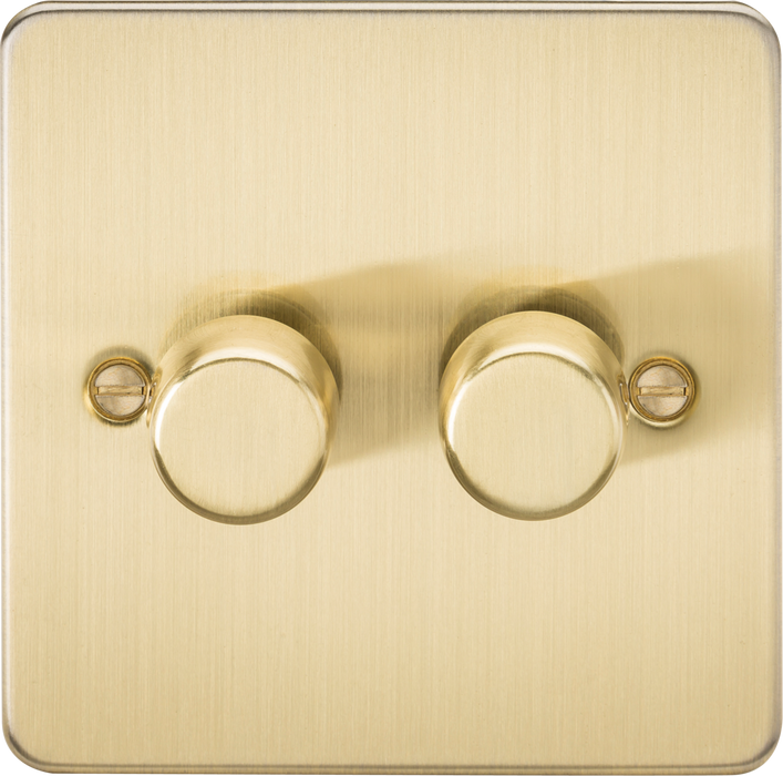 2G 2-way 10-200W (5-150W LED) Intelligent dimmer - Brushed Brass