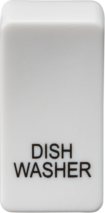 Switch cover "marked DISHWASHER" - white