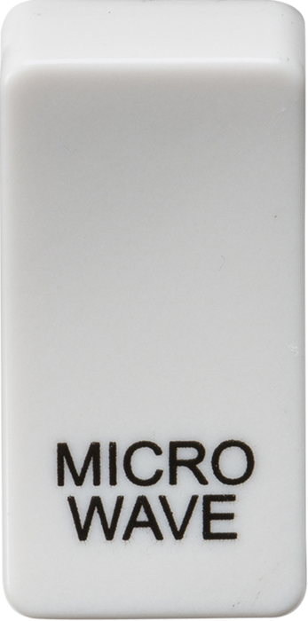 Switch cover "marked MICROWAVE" - white