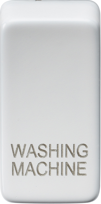Switch cover "marked WASHING MACHINE" - matt white