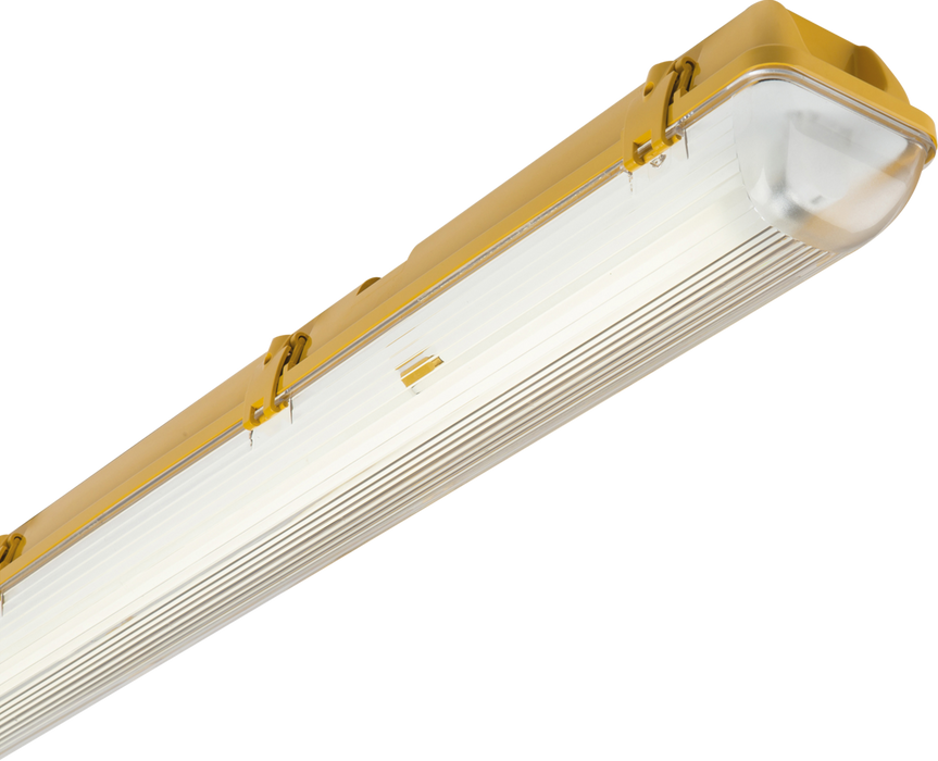 110V IP65 1x58W 5ft Single HF Non-Corrosive Fluorescent Fitting with Emergency