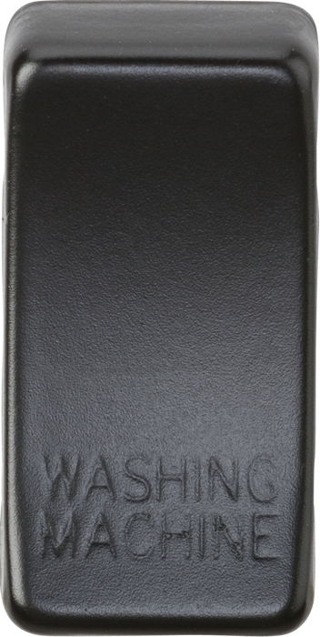 Switch cover "marked WASHING MACHINE" - matt black