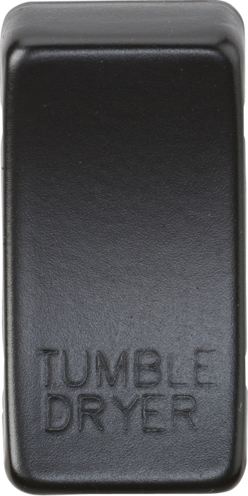 Switch cover "marked TUMBLE DRYER" - matt black