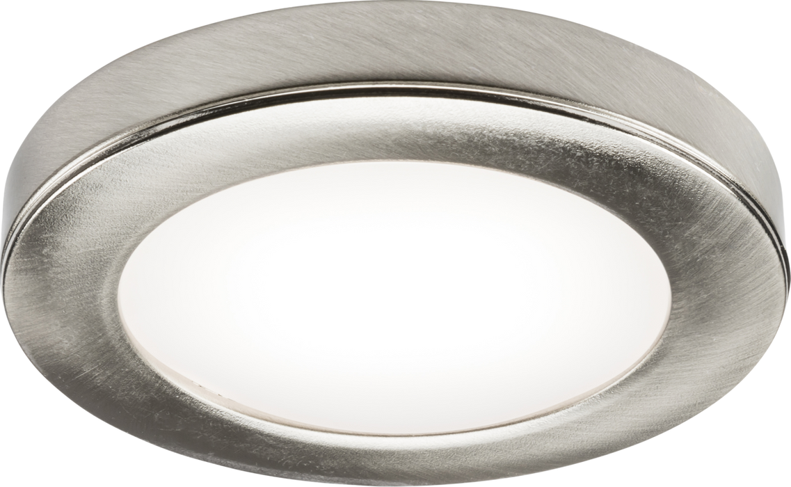 UNDKIT Single 2.5W LED Dimmable Under Cabinet Light in Brushed Chrome - 4000K
