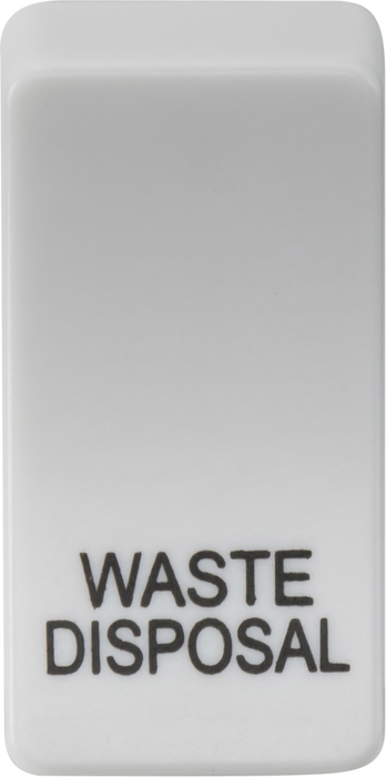 Switch cover "marked WASTE DISPOSAL" - white
