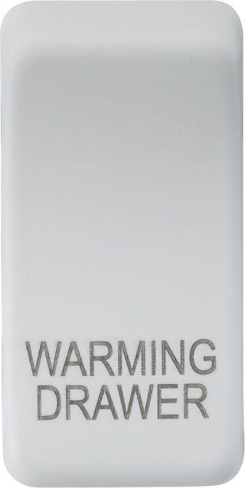Switch cover "marked WARMING DRAWER" - matt white