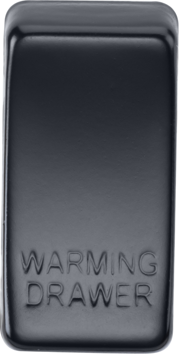 Switch cover "marked WARMING DRAWER" - matt black