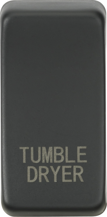 Switch cover "marked TUMBLE DRYER" - anthracite