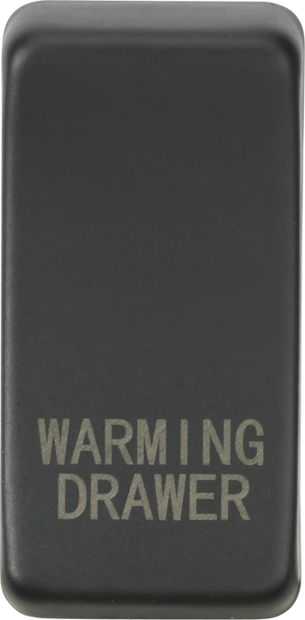 Switch cover "marked WARMING DRAWER" - anthracite