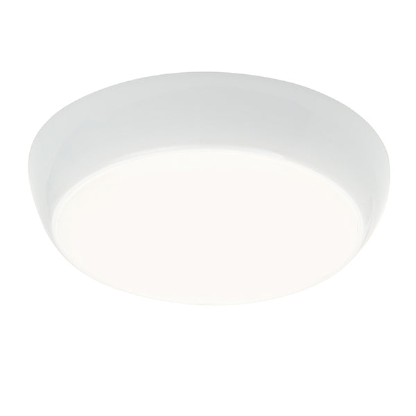 Vigor LED  1lt Flush - Gloss white & opal pc - 50695