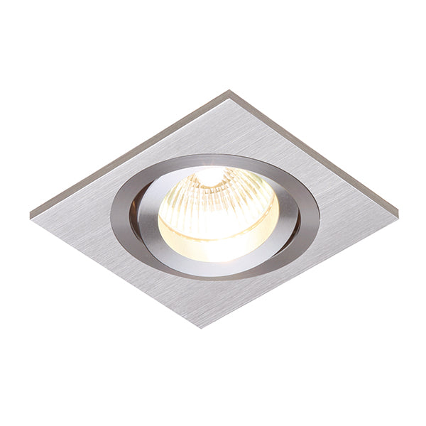 Tetra 1lt Recessed - Brushed silver anodised - 52403