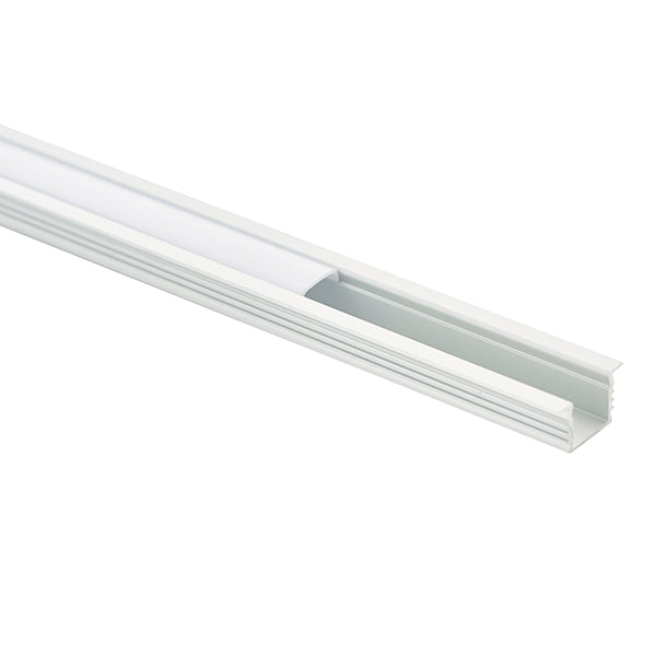 Extrusion lt Accessory - Silver anodised & opal pc - 80499
