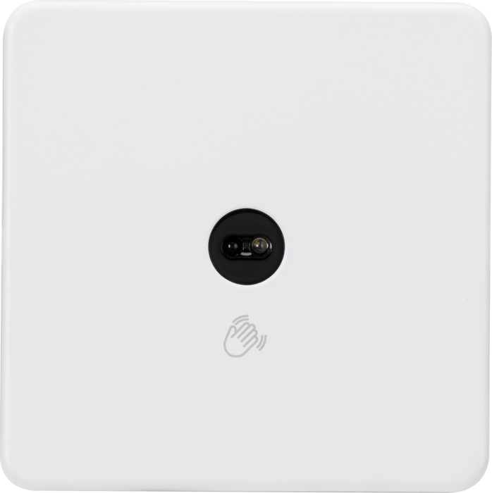 230V 1G 1-way Touchless Switch - Matt White